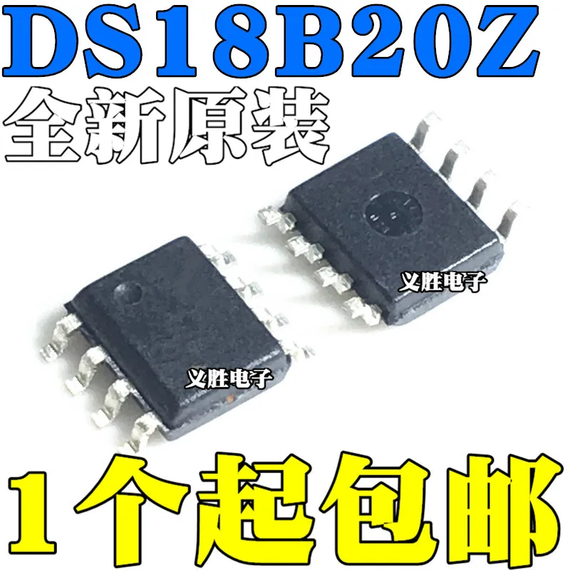 10 шт./лот новый оригинальный DS18B20 DS18B20Z SMD SOP8 цифровой датчик температуры микрочип