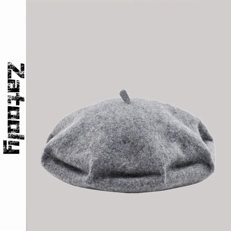 Женский плиссированный художественный шерстяной Французский Берет шапки