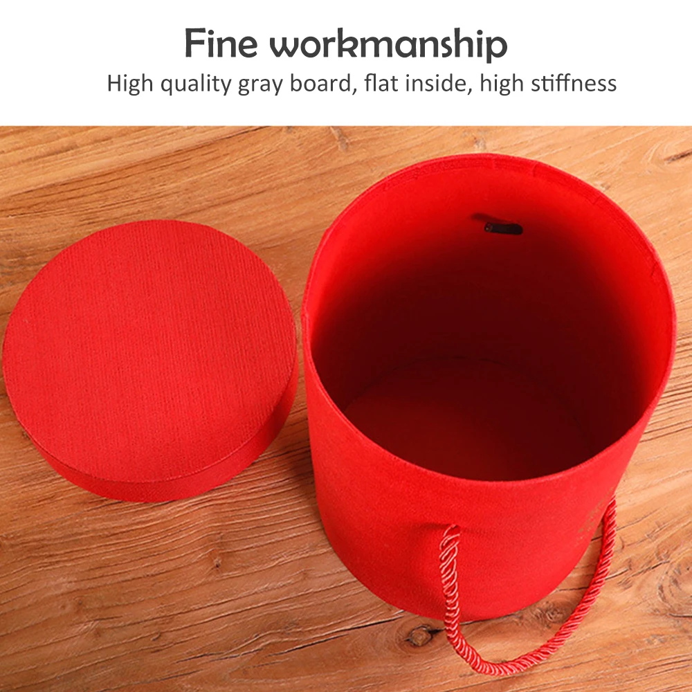 Бумажные коробки с круглыми цветами на День святого Валентина подарочная