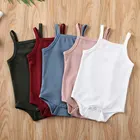 Летние хлопковые комбинезоны без рукавов для девочек; Одежда Детский комбинезон для новорожденных; Одежда для маленьких мальчиков