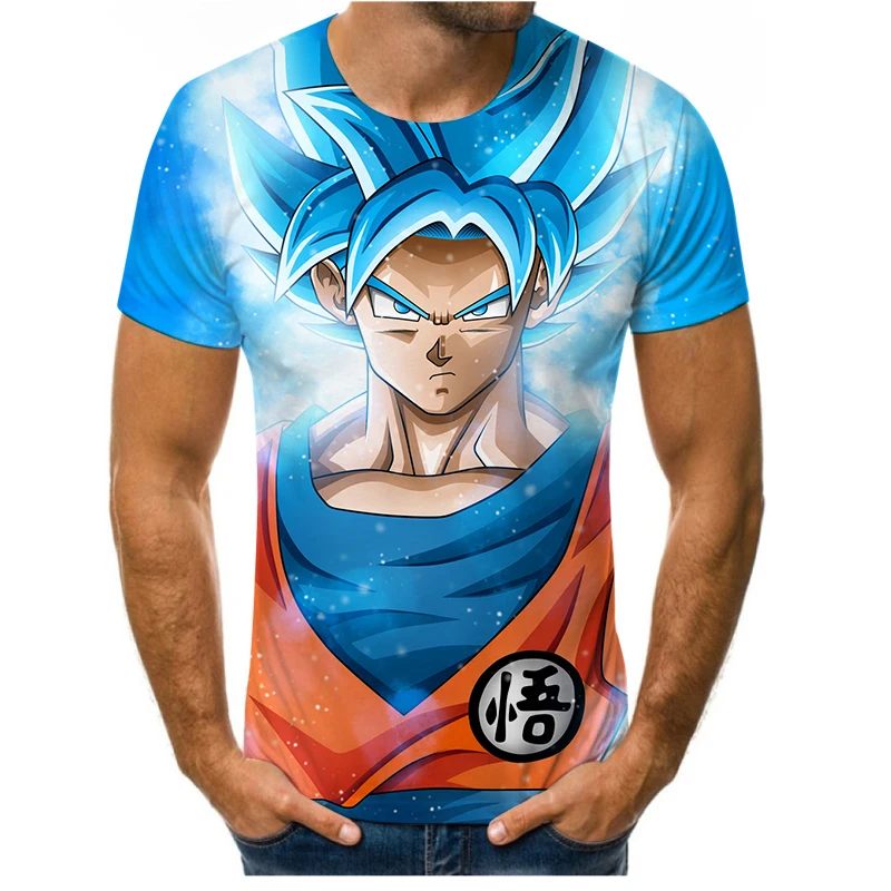 

2021 hot sale men's and women's dragon ball theme T-shirt fashion cartoon anime shirt 3D printing T summer street cute clothing