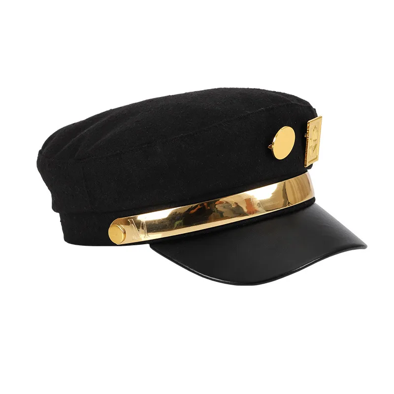 Women's Men's Caps For Men Hats For Beret Women Anime Personality All-match Student Hat Peaky Blinders Cosplay Metal Badge