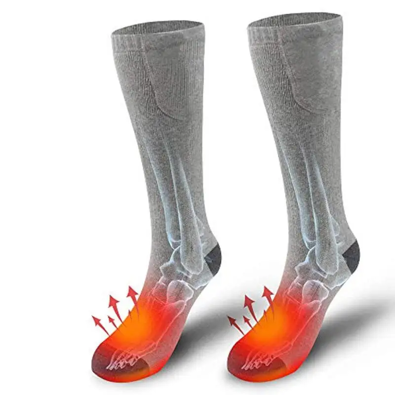One Size Charging Heating Socks Electric Heated Winter Foot Feet Warmer Rechargeable Outdoor Hunting Thermal Cotton |