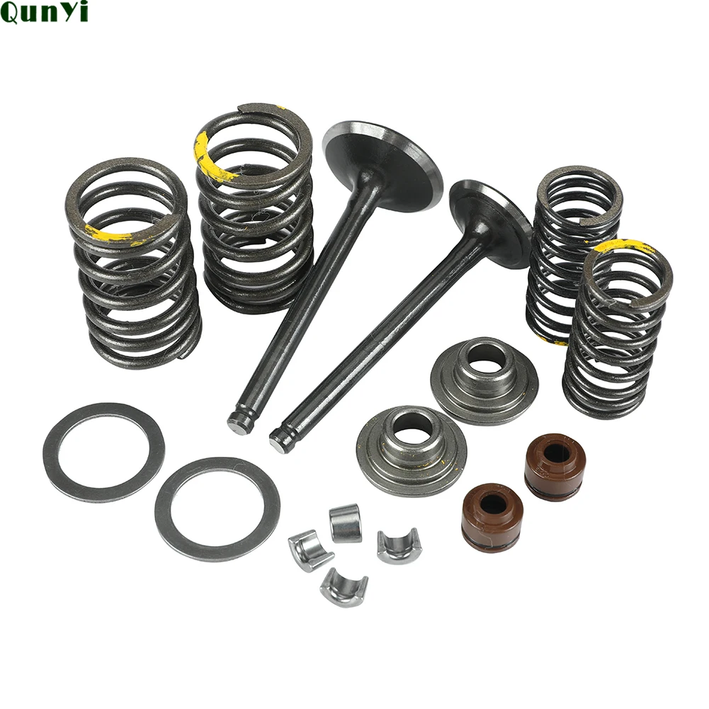 

Motorcycle Intake Exhaust Valve comp Springs Cotter Seal Assy For Lifan 125 140 150cc Horizontal Engines Dirt Pit Bike ATV Quad