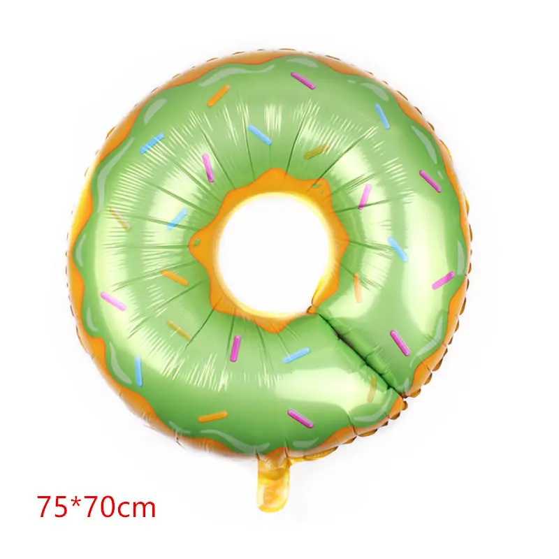 Большой пончик 75 см фольгированные шары для пиццы гамбургера мороженого детские