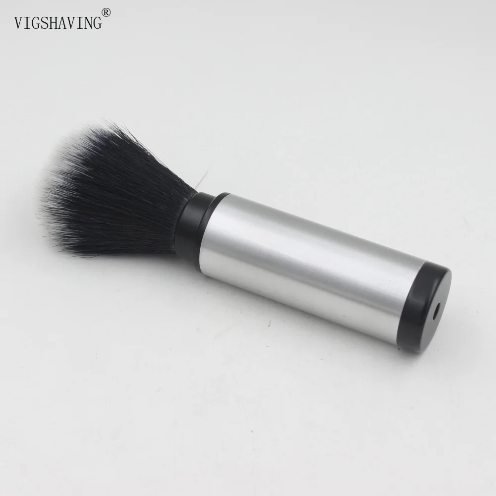 Вигбритье черные синтетические волосы алюминиевая дорожная кисть для