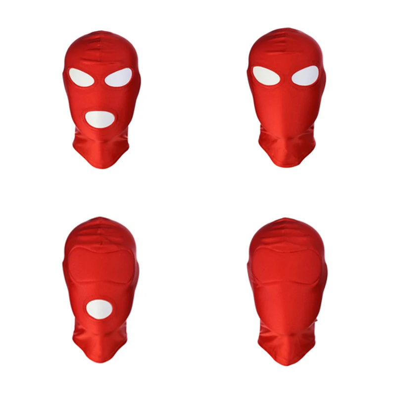 Эротическая маска с капюшоном секс игрушки бондаж фетиш затягивает дышащий