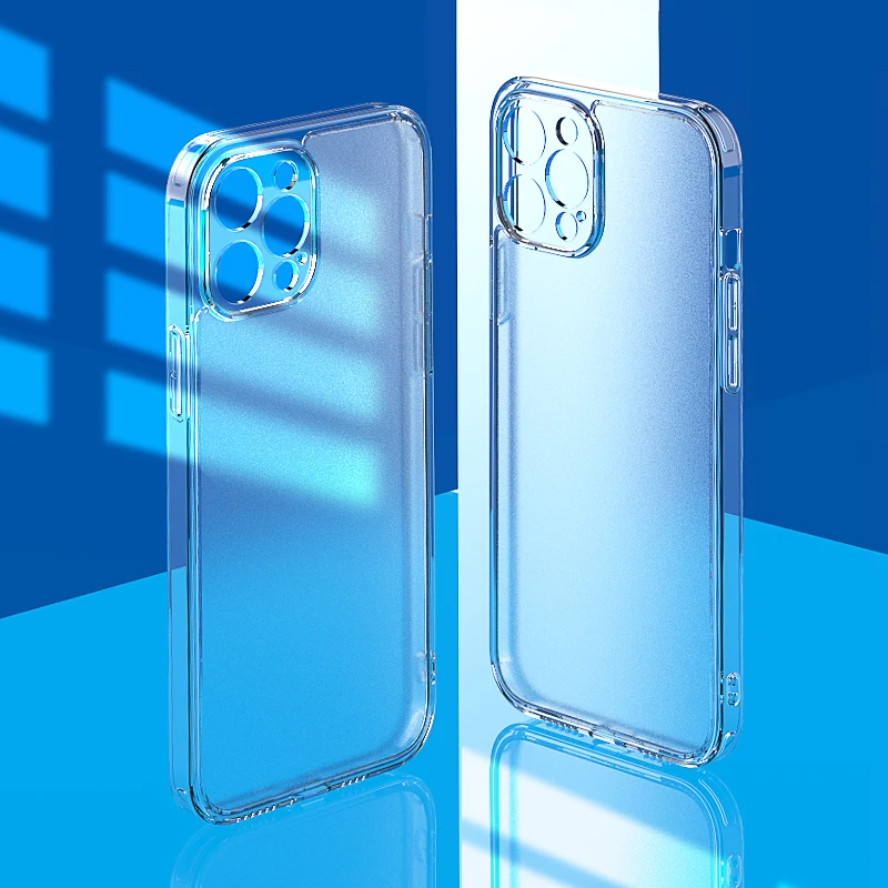 Матовый Прозрачный чехол из закаленного стекла для iPhone 13 12 11 Pro Max противоударный