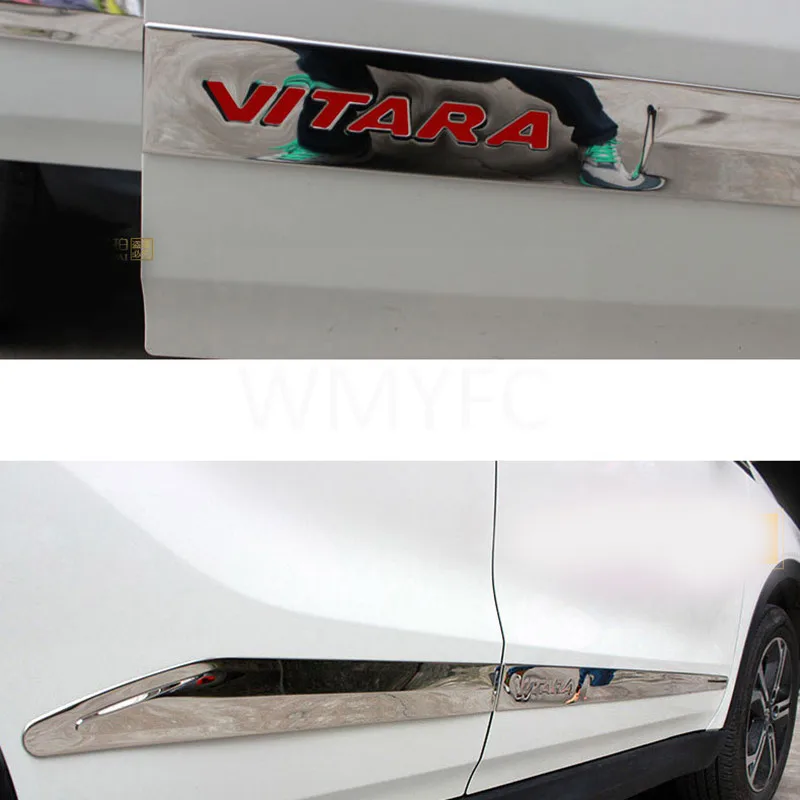 ABS Plastic Black Color Rear Trunk trim Wing Lip Spoiler Decoration Car Accessories For Suzuki Vitara 2015 - 2017 2018 2019 2020 |