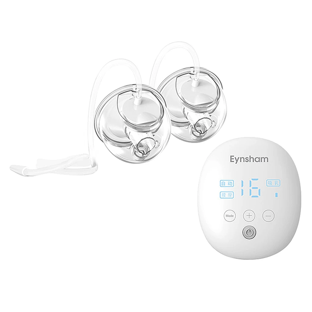 

Electric Breast Pump, Dual Suction Breastfeeding Pump Touch Button with 4 Modes