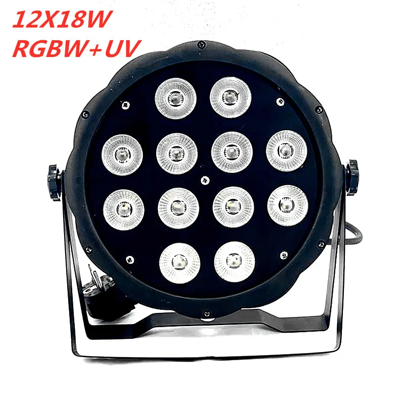 Светодиодный Par Dmx сценический светильник s 7x12 Вт 12x18 плоский SlimPar RGBWA УФ свет 6in1