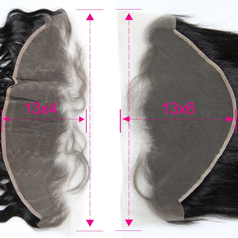 HD 13x6 фронтальные прямые 13x4 прозрачные бразильские натуральные волосы с - Фото №1