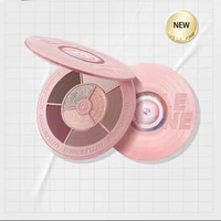tt little aoting vinylpink capsule record eye shadow plate earth color pink purple shimmer matte makeup