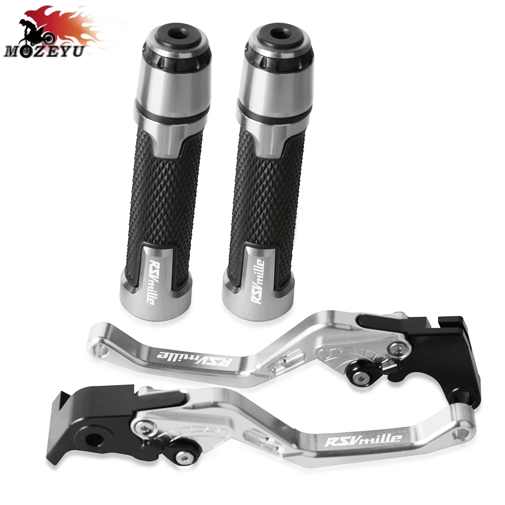 

Brake Handle Clutch Levers Motorcycle Thruster Grip Handle Bar Cap End Plugs For APRILIA RSV MILLE 1999 2000 2001 2002 2003