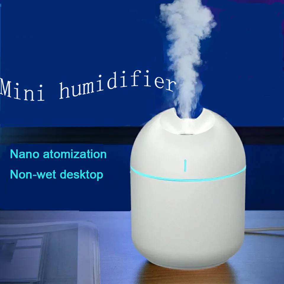 

250ML Automatic Mini Air Humidifier USB Portable Essential Oil Diffuser With Led Light Auto Power Off Humidifier