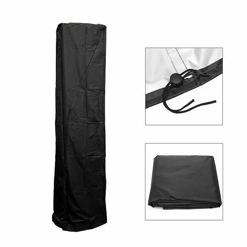 

Waterproof Dustproof Patio Gas Heater Cover Outdoor Garden Heater Dust Covers Protector Oxford Cloth Heater Canopy 221X53X61CM