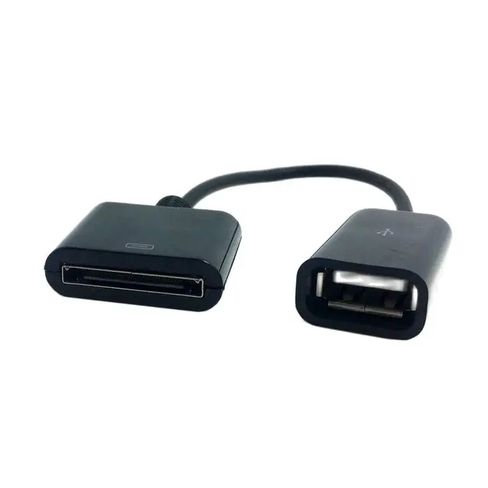 

Black & White Dock 30-pin Female To USB 2.0 Female Data Charge 30P Cable 10cm