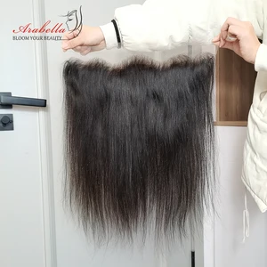 13x4 прозрачные HD Кружева Фронтальная 5x5 кружевная застежка выщипанные отбеленные узлы для женщин натуральные волосы линия Arabella Реми застежка волос