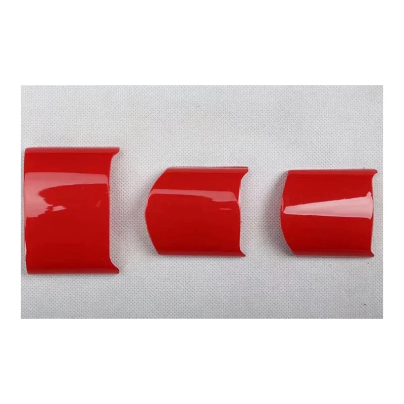 

Fit For Volkswagen Beetle 2003-2010 3PCS Red ABS Car Interior Steering Wheel Cover Trim Moldings Car Styling Accessories