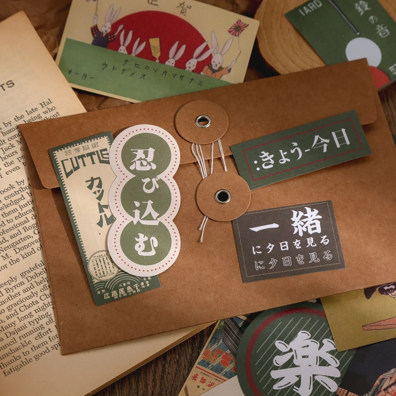 40pcs retro ins cute japanese style hand account stickers aesthetic bullet journaling accessories phone case decorative stickers free global shipping