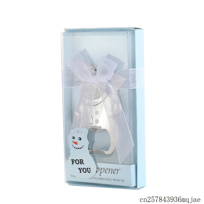 50 шт снеговик для бутылки открывалка пива рождественские подарки зимняя тема