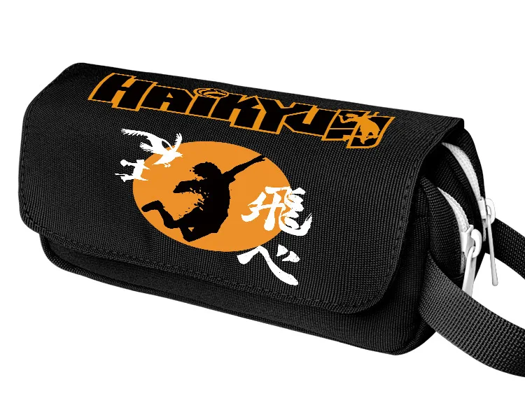Аниме Haikyuu! Холщовый чехол унисекс для карандашей с двойной молнией |