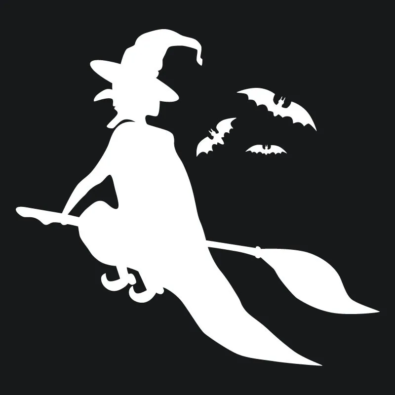 SLIVERYSEA 16 см * 17 Witch Хэллоуин фотонаклейка на окно автомобиля и наклейка|Наклейки