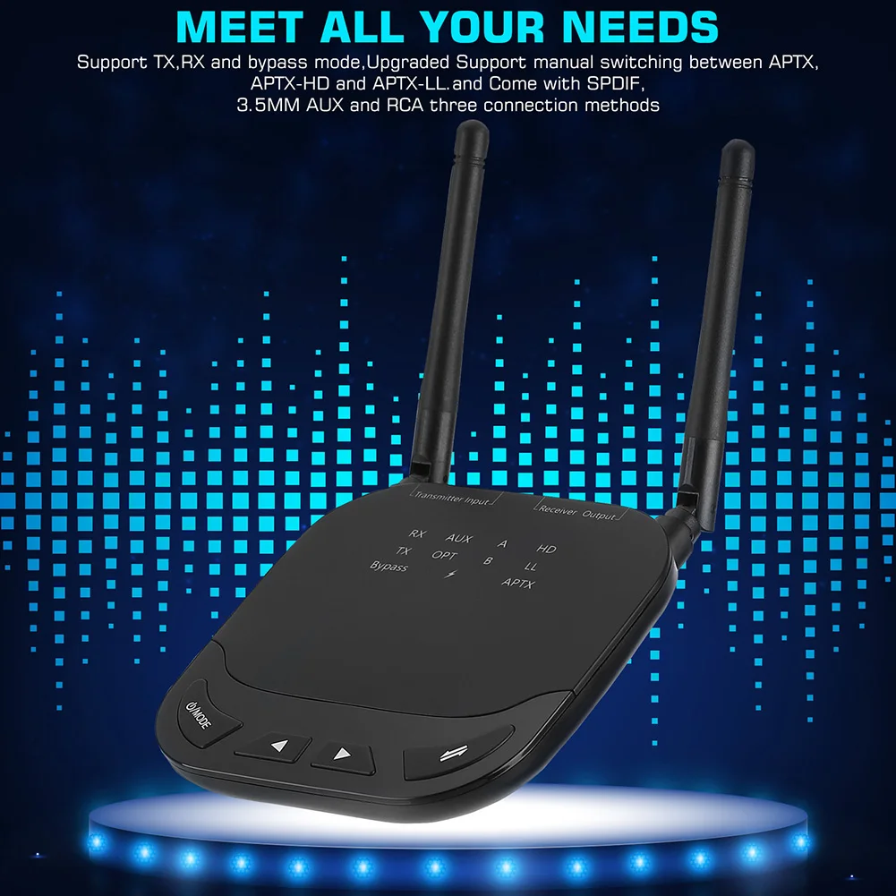 80 м Bluetooth 5,0 передатчик приемник обход 3в1 AptX низкая задержка HD ТВ автомобильный ПК аудио беспроводной адаптер RCA 3,5 мм AUX Jack