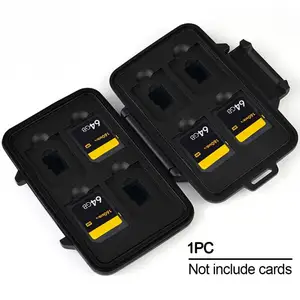 Чехол-органайзер 110x20x75 мм, алюминий коробка для хранения карт памяти, водонепроницаемый, с 8 отделениями для карт памяти, держатель для карт