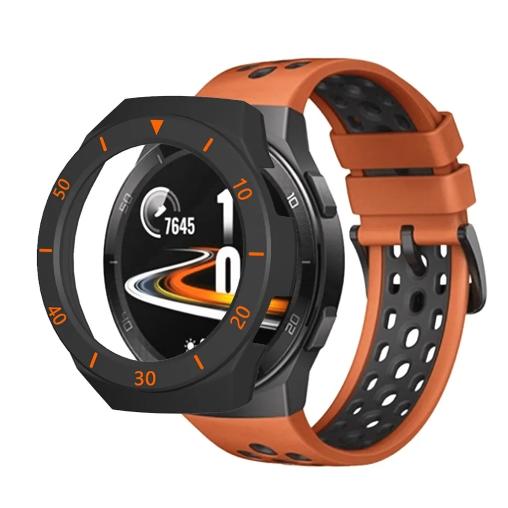 ТПУ чехол для Huawei-Watch GT 2E ремешок часы мягкое покрытие все вокруг рамка часов