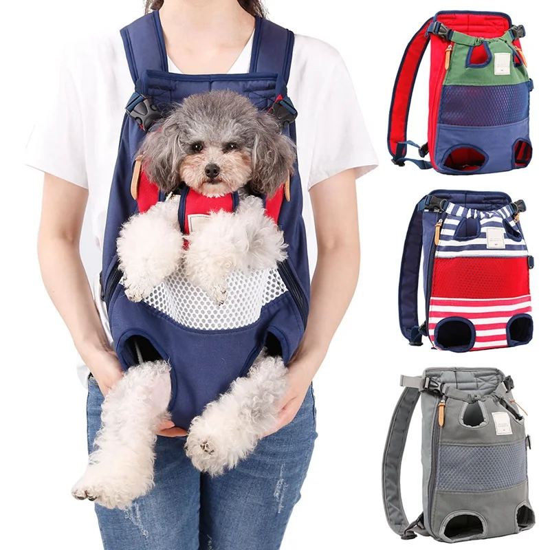 Dog Convenent Carry Backpack Outdoor For Cat Front Carrier Bag Breathable Small Pet Holder Canvas Sling Supplies- | Дом и сад