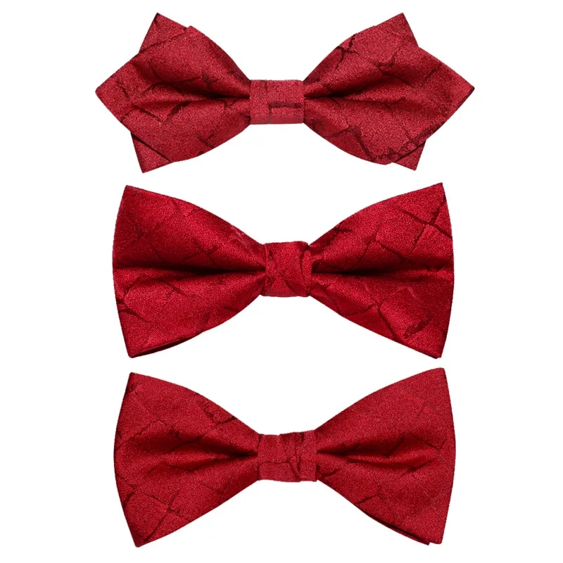 

Мужской галстук-бабочка, темно-синий галстук-бабочка из двойной ткани, в клетку, в подарочной коробке, для банкета вечерние вечеринки, прове...