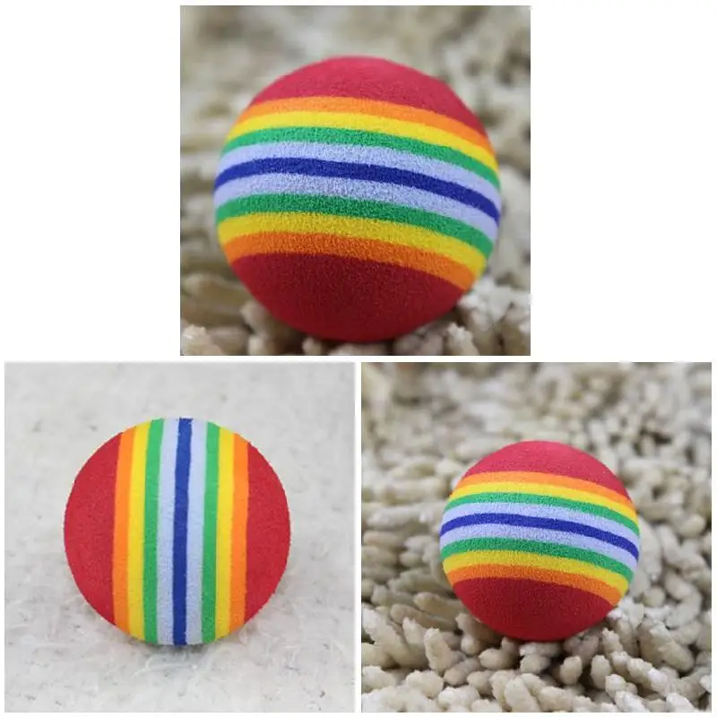 Смешная игрушка для питомца детские игрушки собак и кошек 3 5 см радужные