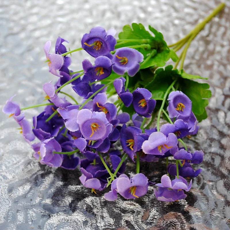 2 шт. Букет Искусственный колокольчик Шелковые цветы Свадебная вечеринка