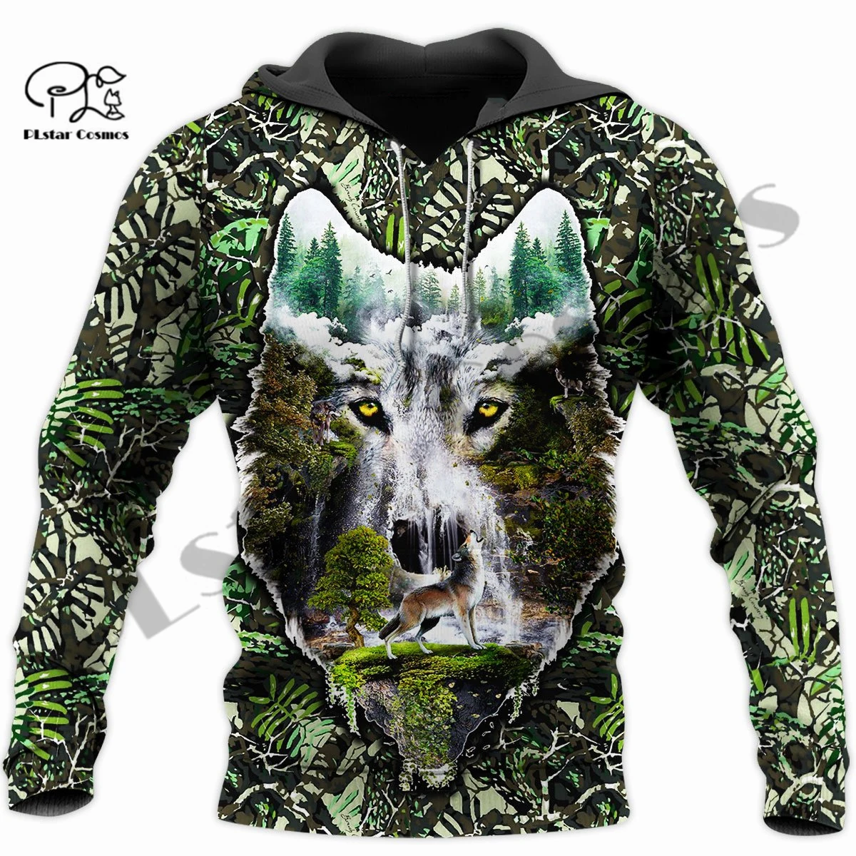 

PLstar Cosmos 3Dprinted Newest Wolf Animal Art Harajuku Streetwear Funny Unique Unisex Casual Hoodies/Sweatshirt/Zip Style-21