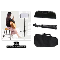music stand professional sheet music stand folding music stand with clip holder carrying bag