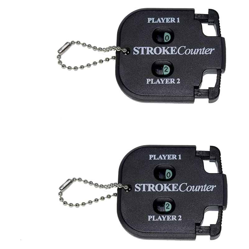 

2PCS Mini Score Counter Golf Stroke Shot Putt Tally Keeper Number with Keychain (2Pcs)