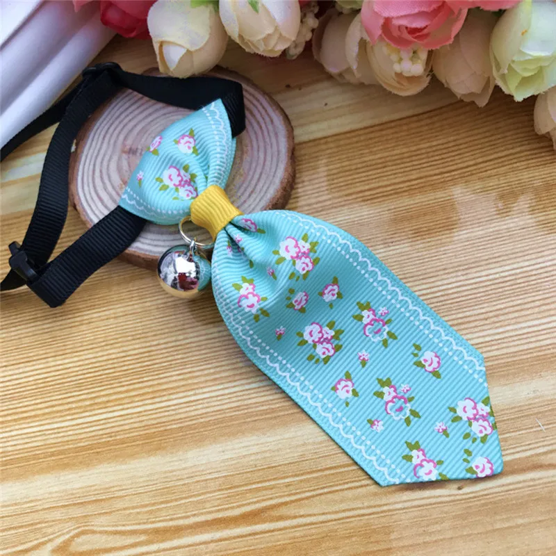 Регулируемый ошейник для собак и кошек декоративный с принтом животных цветов