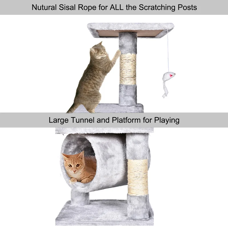 3" Deluxe Cat Tree Level, доска для царапания активности, дерево с когтеточками для котят