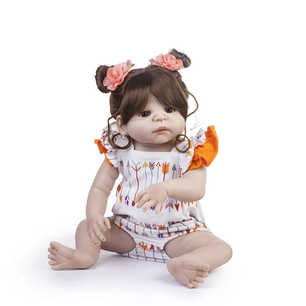 Pickwoo bebes кукла реборн 48 см 55 куклы для маленьких девочек Мягкие силиконовые Boneca