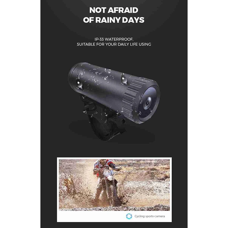 

Motorcycle DVR Dash Cam HD 1080P Driving Recorder Camera Support Night Vision for Mountain Bike Motorcycle