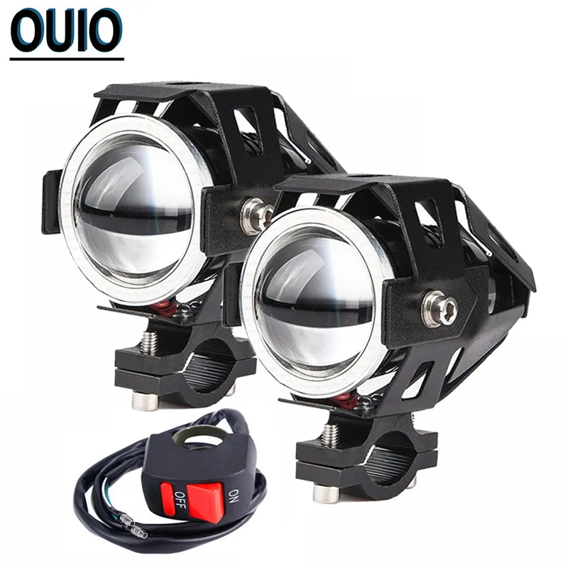 Светодиодный U7 мотоцикла лампы Электрический фара автомобиля сильный слабая