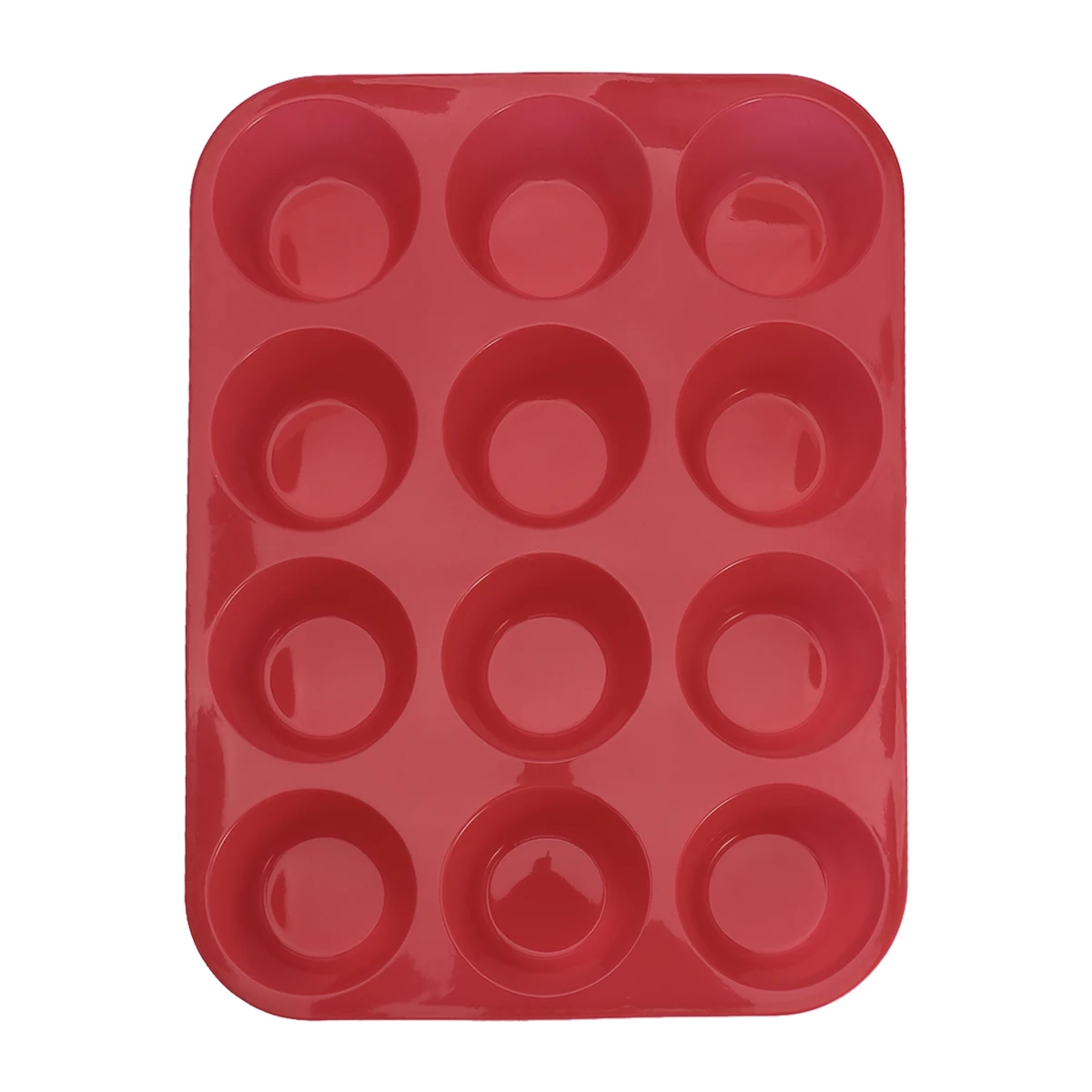 

Mini Muffin 12 Holes Non-Stick Pudding Steamed Cake Mold Silicone Round Mold DIY Cupcake Cookies Fondant Baking Pan Baking Tool
