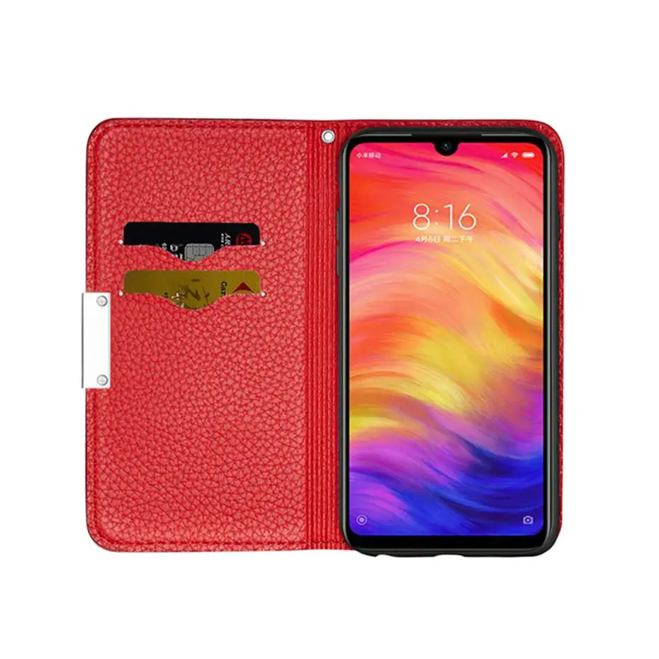 Автоматическая Адсорбция чехол для телефона из искусственной кожи для Xiaomi Redmi 7A 6 K20 Pro кошелек чехол для Xiaomi Redmi Note 6 7 Pro откидная крышка