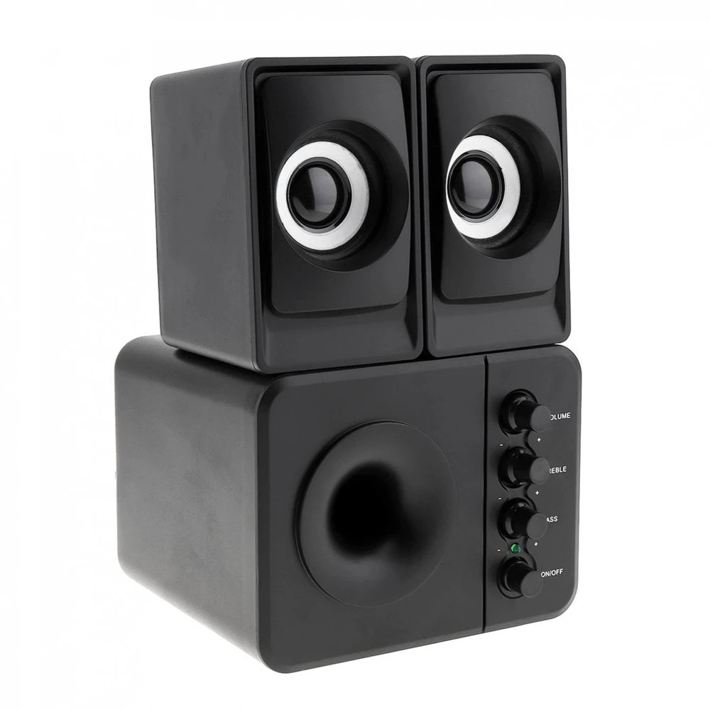 Стереодинамик с сабвуфером компьютерный динамик аудиоразъемом 3 5 мм и разъемом