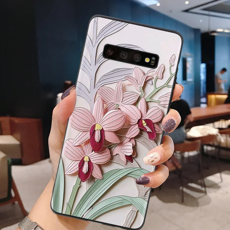 1chuahua Роскошные 3D крышка тиснения для samsung Galaxy A20e A70 A40 A50 A60 A30 A10 A3 A5 A7 A9 A6 A8 плюс S10 плюс S10e чехлы - Цвет: 1chuahua