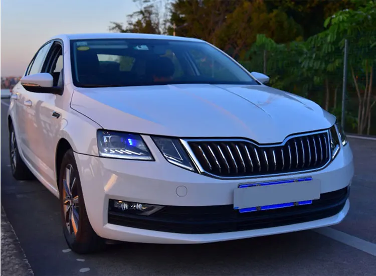 2 шт. автомобильный стиль светодиодный фары для Skoda Octavia для Octavia Головной фонарь светодиодный DRL Объектив двойной луч H7 HID Xenon bi xenon объектив