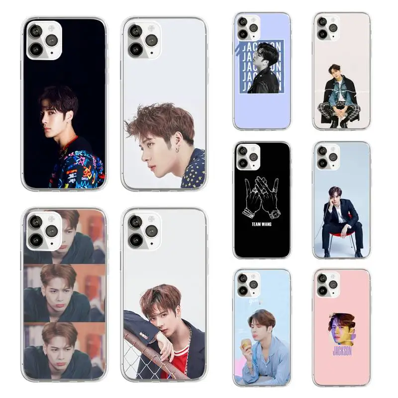 

GOT7 Jackson Wang kpop Phone Case Transparent soft For iphone 12 11 13 7 8 6 s plus x xs xr pro max mini
