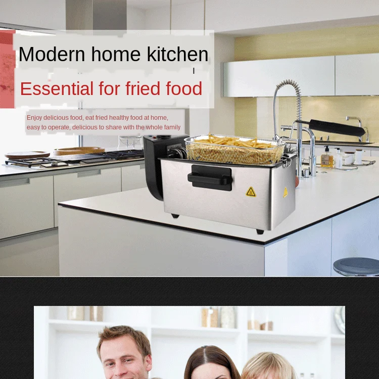

New Deep Frying Pan Fries Machine Sootless Automatic Constant Temperature Fryer