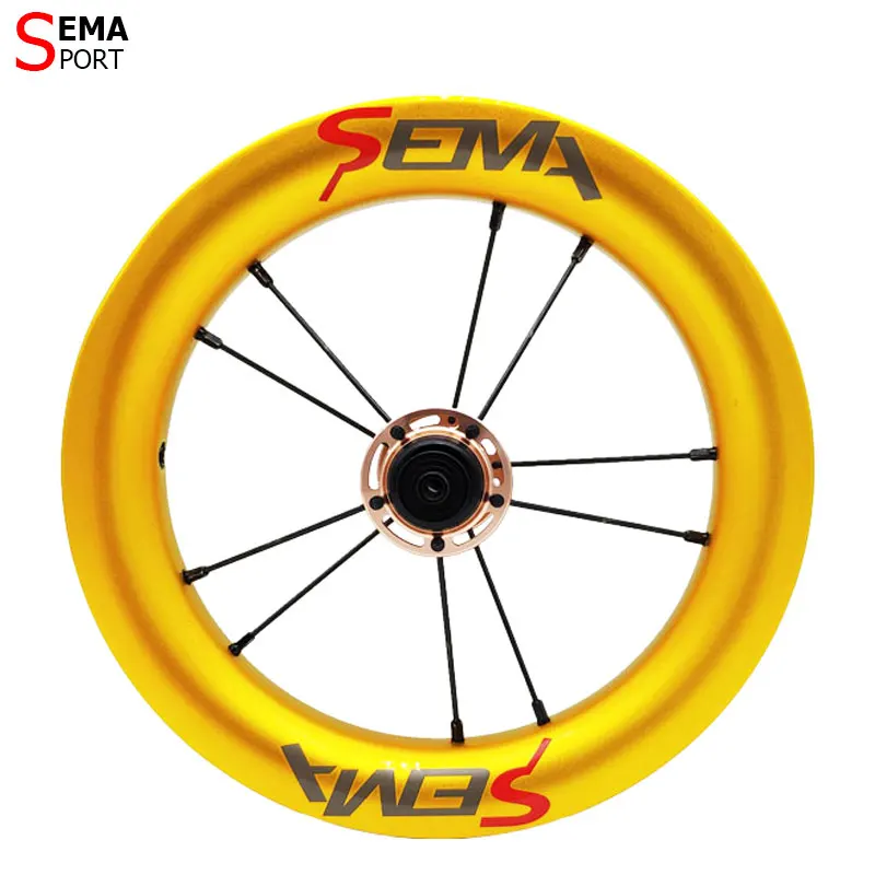 Углеродные колеса SEMA-C8 12 дюймов для детей Балансирующий велосипед/толкатель с